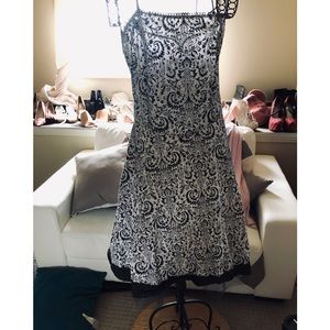 Black and white summer dress
